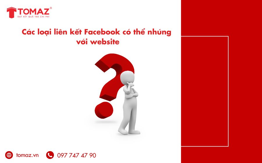 Có các loại liên kết gắn fanpage vào website nào?