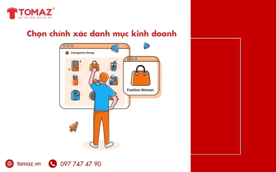 Chọn danh mục phù hợp với lĩnh vực hoạt động của website