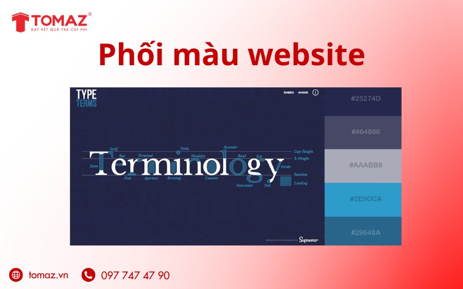 Phối màu website 2
