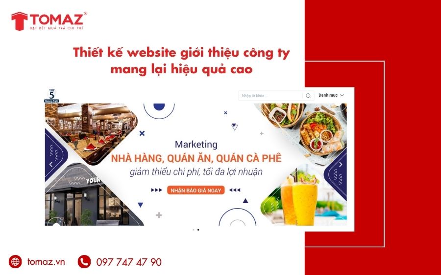 Thiết kế web giới thiệu công ty mang lại hiệu quả cao