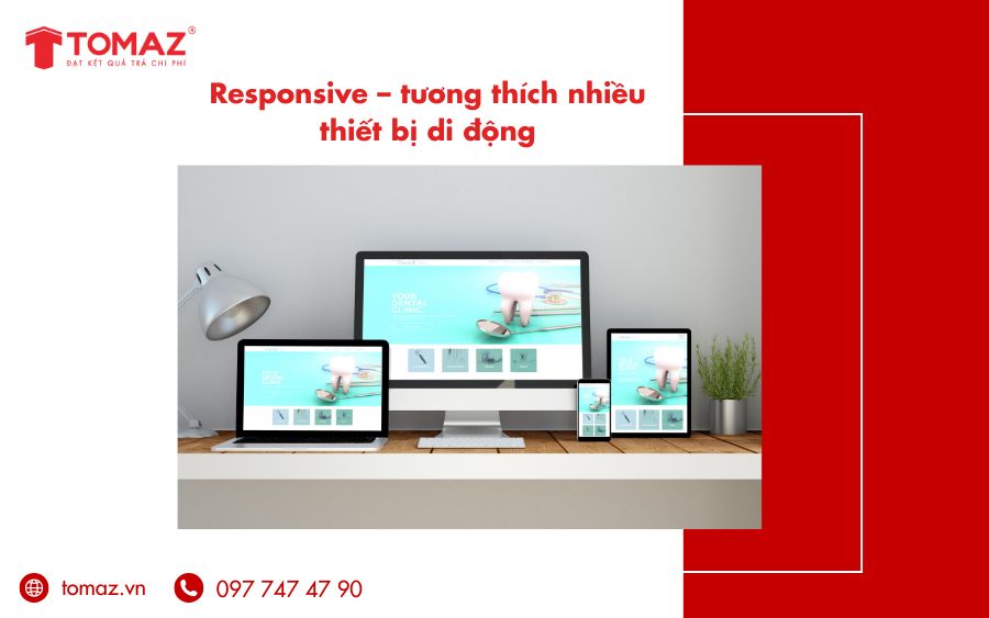 Thiết kế website giới thiệu tương thích trên nhiều thiết bị di động