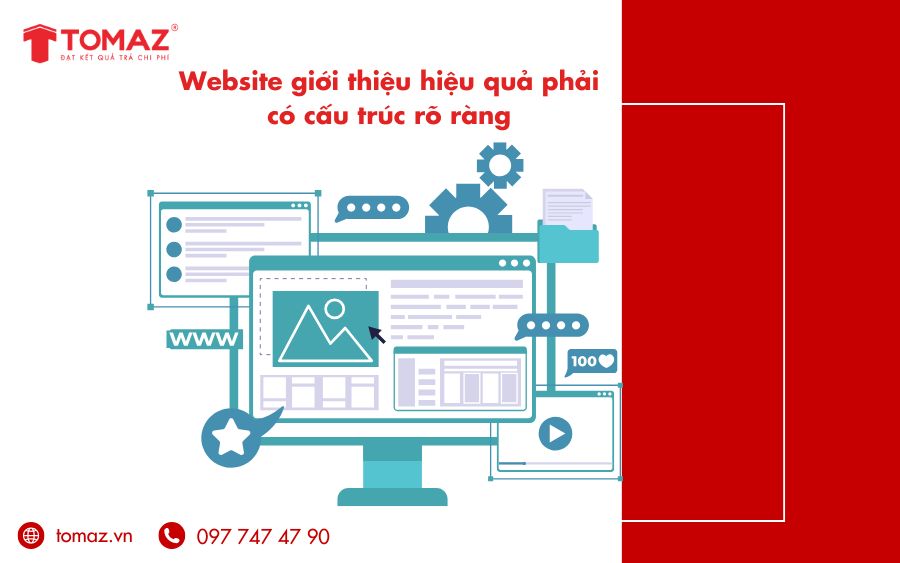 Thiết kế web giới thiệu công ty hiệu quả phải có cấu trúc và bố cục chi tiết, rõ ràng