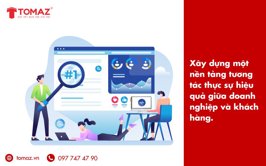 Thiết kế web giới thiệu công ty hiệu quả cần phải tạo ra sự tương tác với người dùng