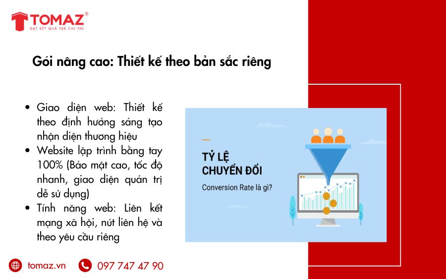 Tomaz thiết kế web giới thiệu công ty theo bản sắc riêng của doanh nghiệp