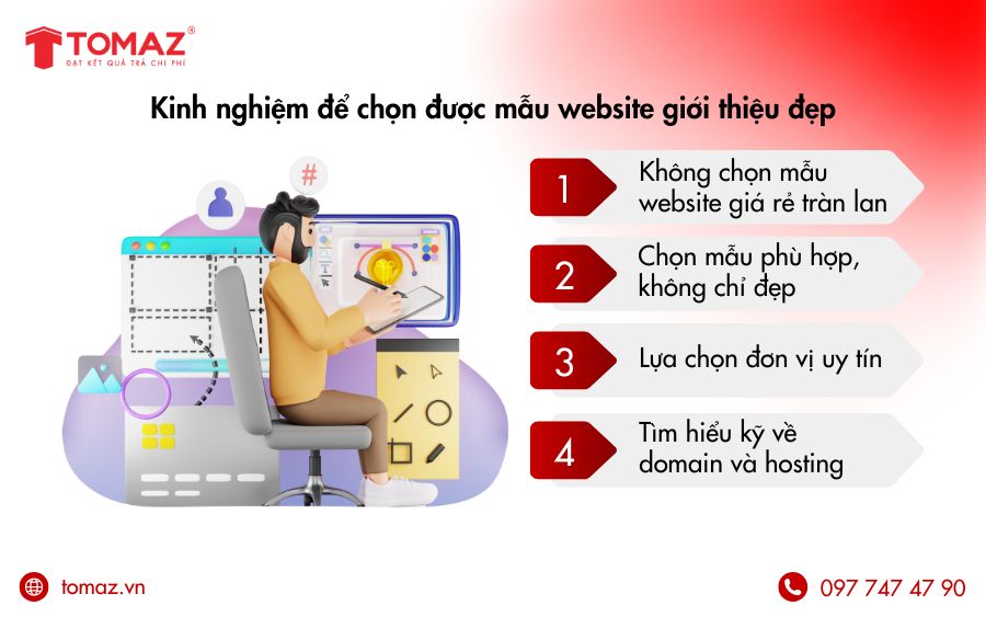 Một vài kinh nghiệm chọn mẫu web giới thiệu công ty đẹp