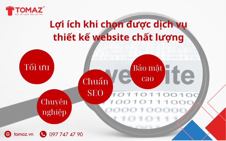 Lợi ích khi chọn được dịch vụ thiết kế website chất lượng