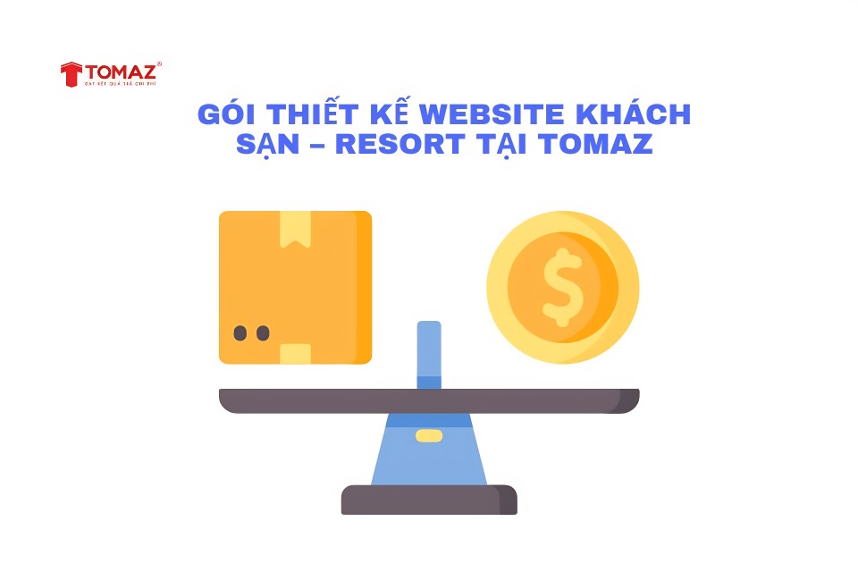 Gói thiết kế website cho khách sạn - resort tại TOMAZ 