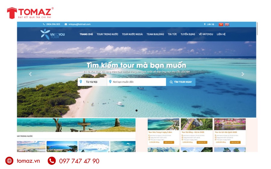 Mẫu thiết kế website du lịch 5