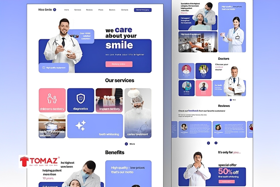  Mẫu thiết kế website phòng khám nha khoa 5