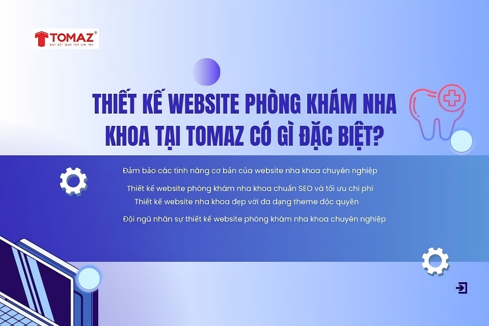 Thiết kế website phòng khám nha khoa tại TOMAZ