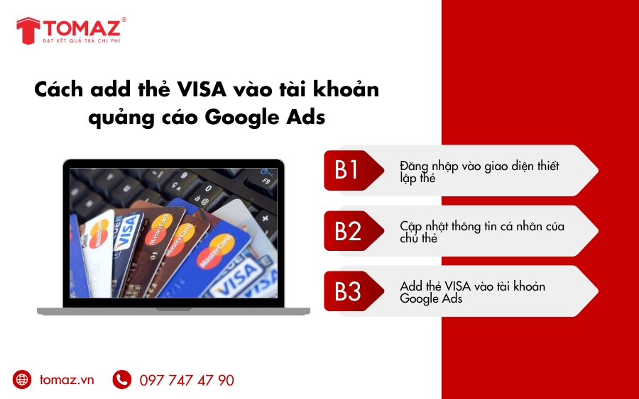 Cách add thẻ vào tài khoản quảng cáo Google Ads