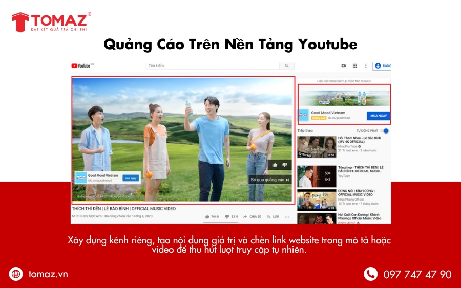  Cách quảng cáo website trên Google -  Quảng cáo trên nền tảng Youtube