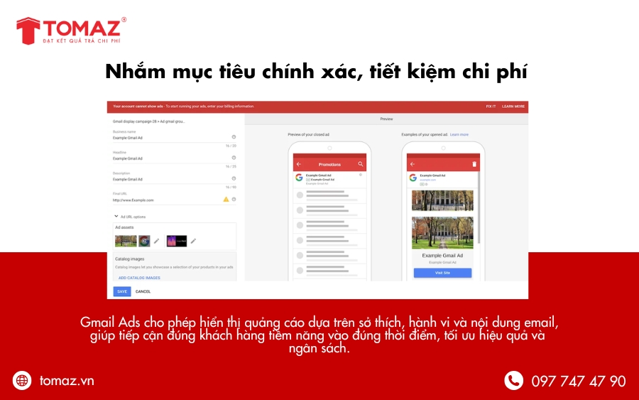 Lợi ích khi chạy quảng cáo email - Nhắm mục tiêu chính xác, tiết kiệm chi phí