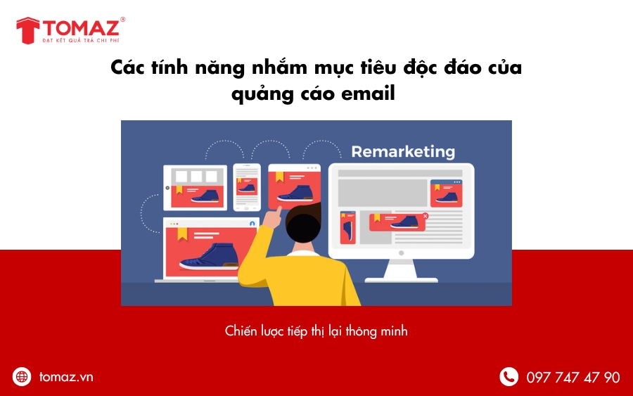 Các tính năng nhắm mục tiêu của quảng cáo email 