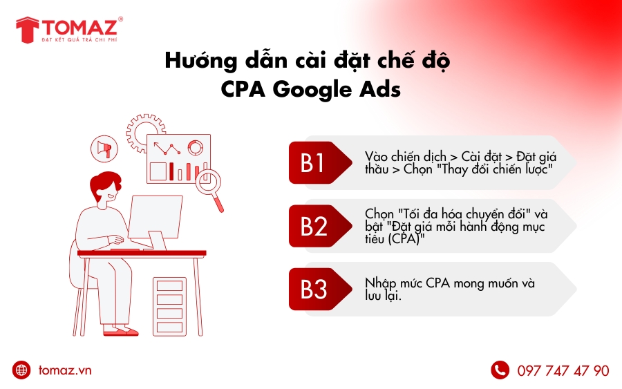 Hướng dẫn cài đặt chế độ CPA Google Ads 