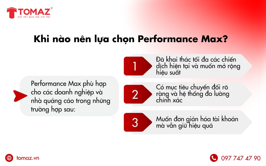 Lựa chọn Performance Max khi doanh nghiệp muốn đơn giản hoá tài khoản mà vẫn giữ hiệu quả