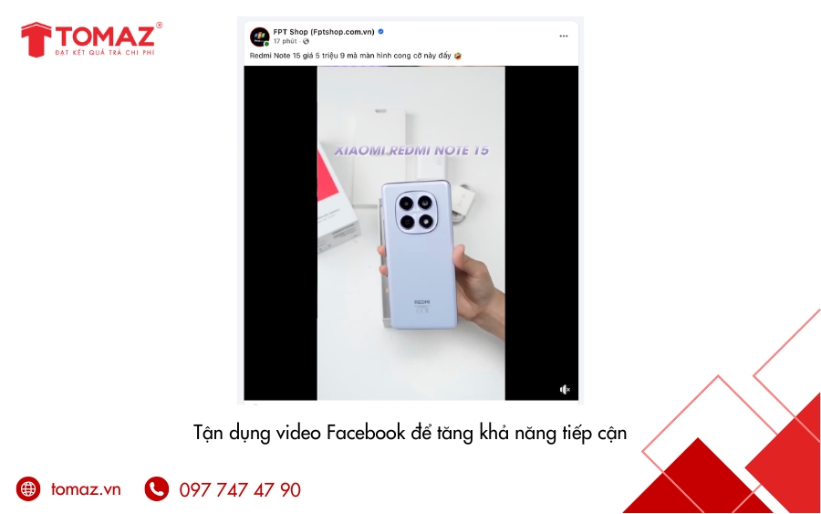 Cách đăng bài bán hàng trên Facebook hiệu quả - Đăng video Facebook để tăng khả năng tiếp cận