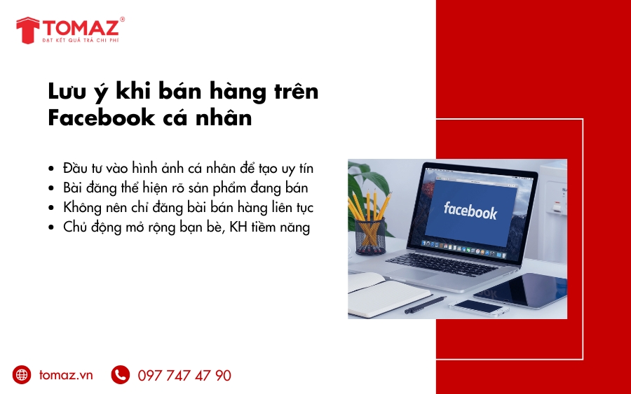 Lưu ý khi bán hàng trên Facebook cá nhân