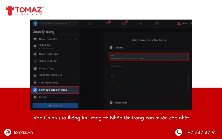 Chỉnh sửa tên trang