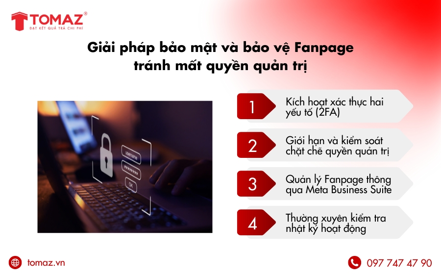 Giải pháp bảo mật và bảo vệ Fanpage tránh mất quyền quản trị lần nữa