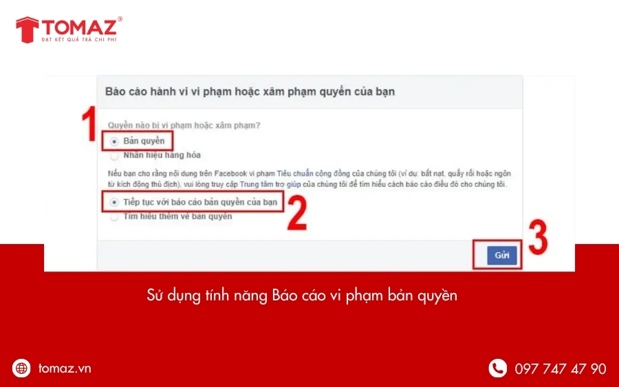  Truy cập Trung tâm trợ giúp và gửi báo cáo bản quyền