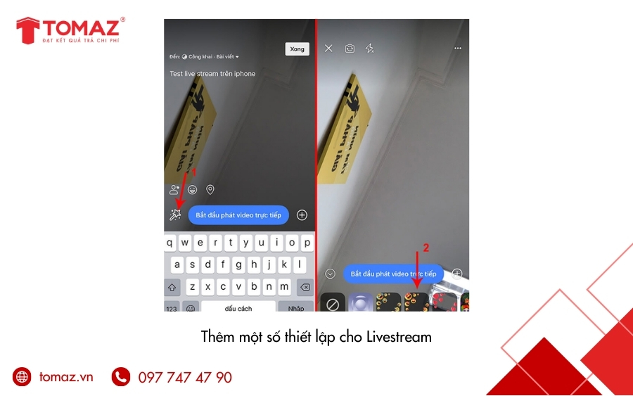 Cách live stream bán hàng trên facebook - Thực hiện các cài đặt cần thiết cho buổi livestream