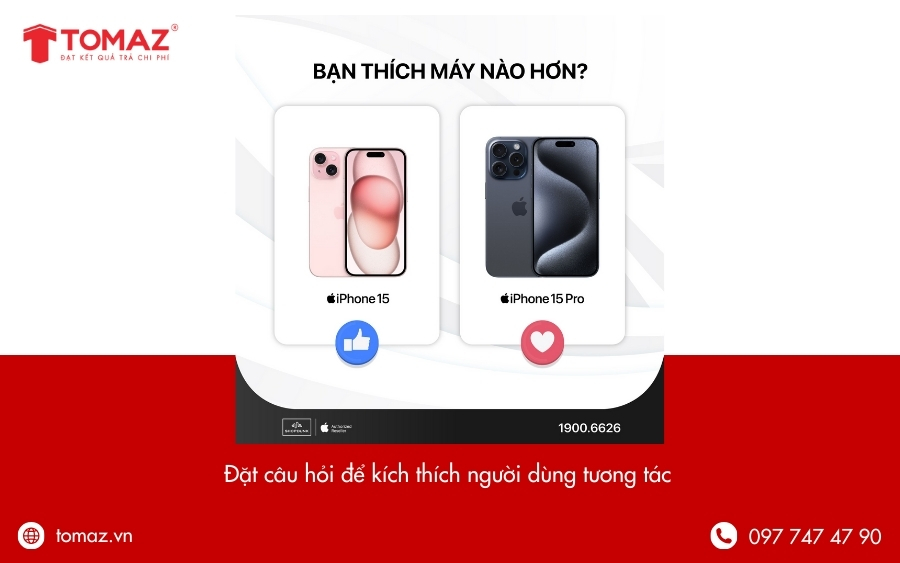Cách tăng tương tác Facebook - Đặt câu hỏi kích thích người dùng tương tác
