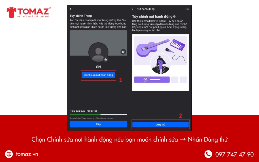 Tạo nút hành động (Call-to-Action)