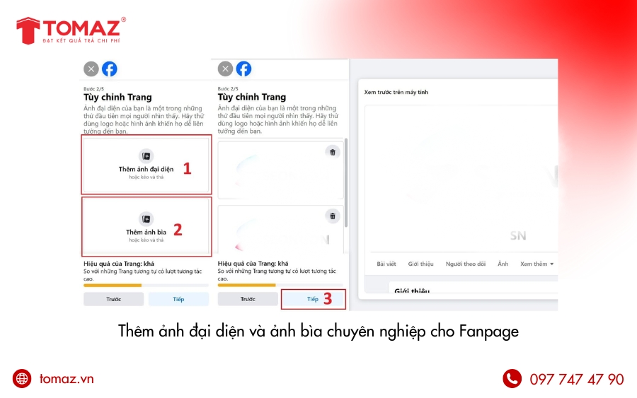 Thêm ảnh đại diện và ảnh bìa chuyên nghiệp cho Fanpage