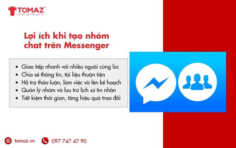 Lợi ích khi tạo nhóm chat trên Messenger