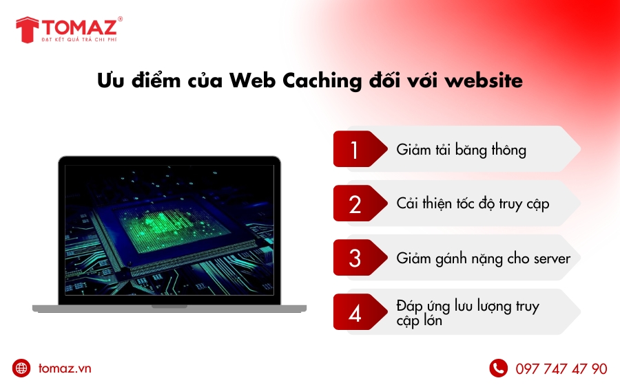 Ưu điểm nổi bật của Web Cache là gì?