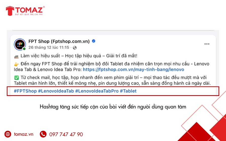 Hashtag Facebook giúp mở rộng khả năng tiếp cận