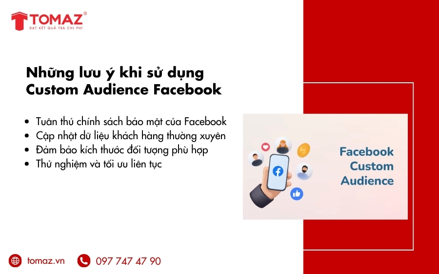 Những lưu ý khi sử dụng Custom Audience Facebook là gì