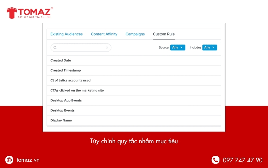 Thiết lập các quy tắc cho đối tượng