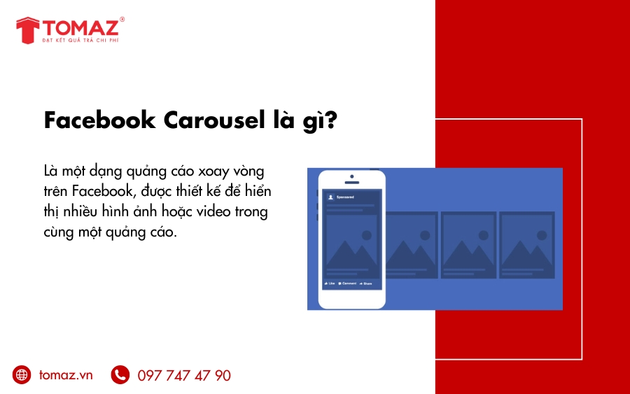 Facebook Carousel là một dạng quảng cáo xoay vòng trên Facebook