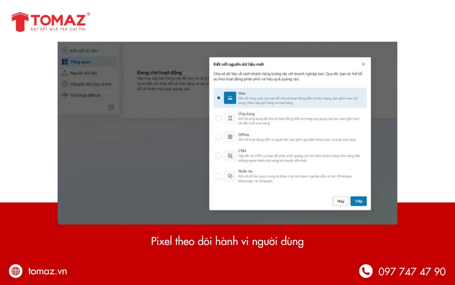 Theo dõi và ghi nhận hành vi người dùng trên website