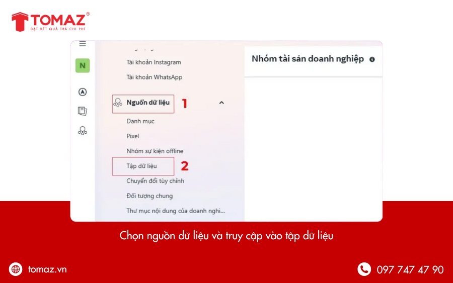 Chọn nguồn dữ liệu và truy cập vào tập dữ liệu