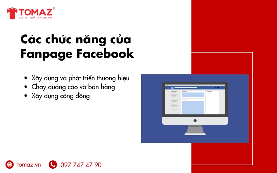Các chức năng chính của Fanpage Facebook hiện nay