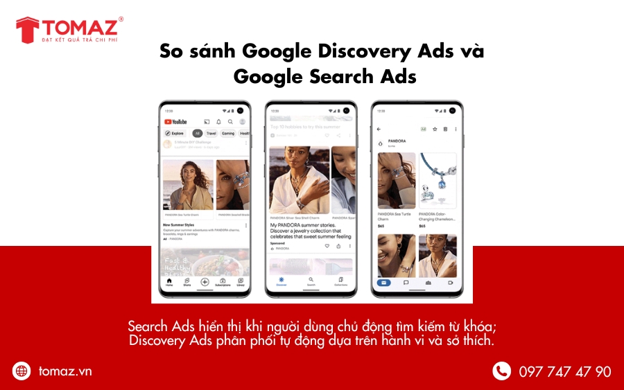 So sánh Google Discovery Ads và Google Search Ads 