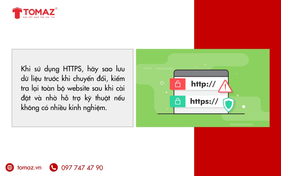 Lưu ý quan trọng khi sử dụng HTTPS là gì