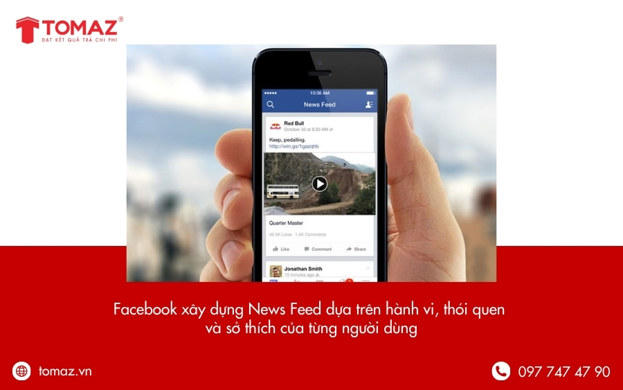 Các bài đăng xuất hiện trên News Feed được ưu tiên hiển thị dựa trên khả năng bạn tương tác với chúng