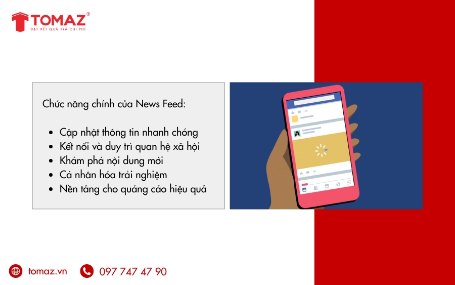Chức năng chính của News Feed là gì?