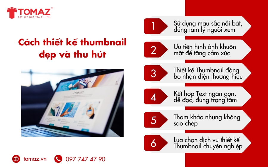 Cách thiết kế Thumbnail đẹp, chuyên nghiệp và thu hút