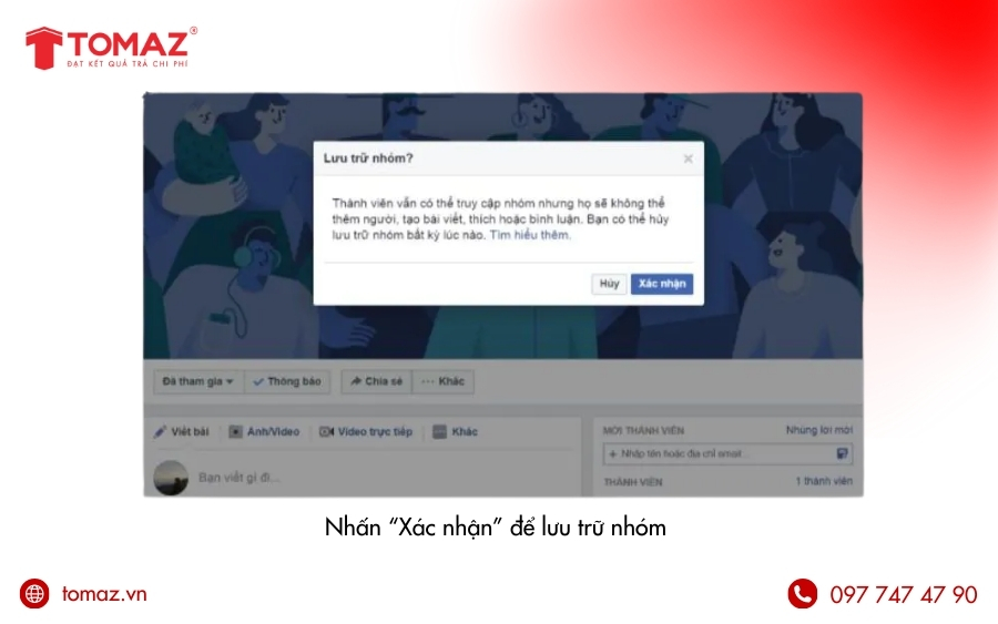 Nhấn Xác nhận để hoàn tất