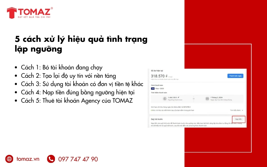 5 cách xử lý hiệu quả tình trạng lặp ngưỡng