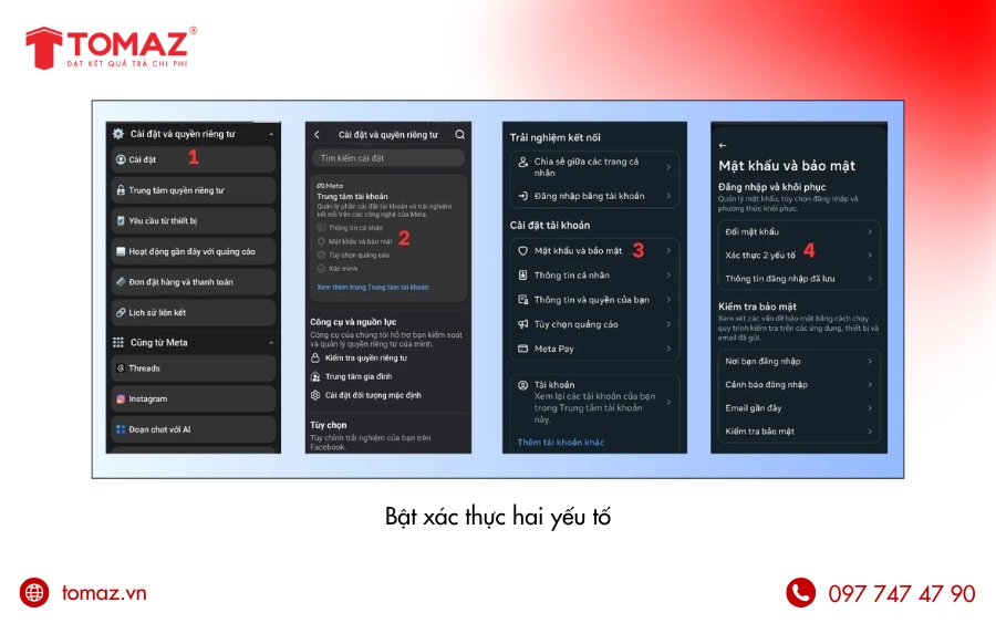 Bảo mật tài khoản Facebook sau khi tạo bằng gmail