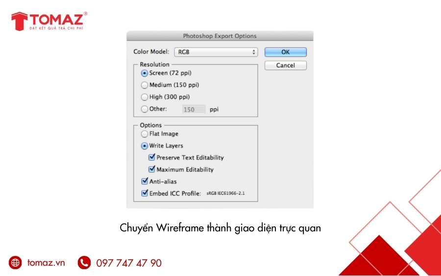 Chuyển đổi Wireframe thành giao diện trực quan