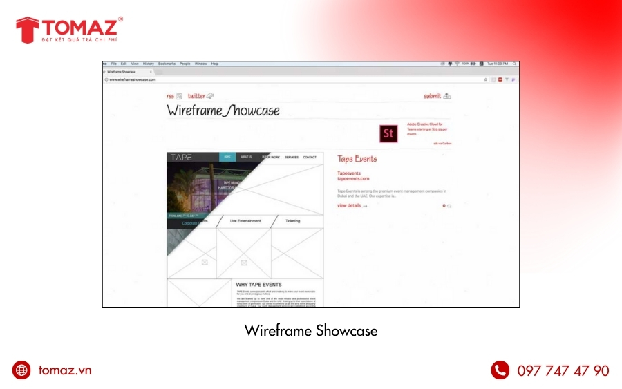 Wireframe Showcase