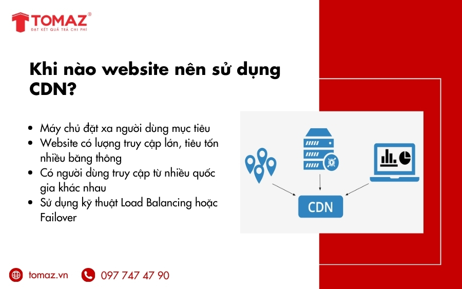 Khi nào website nên sử dụng CDN